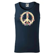 Peace symbol pískový