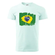 Brazílie vlajka srdce