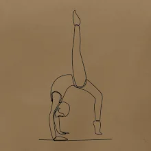 Gymnastika na rukou jedním tahem