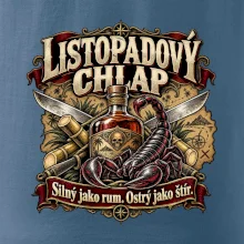 Listopadový chlap rum a ostrý štír