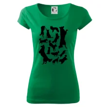 Border kolie siluety