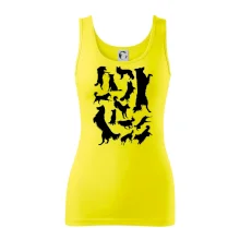 Border kolie siluety