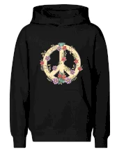 Peace symbol pískový