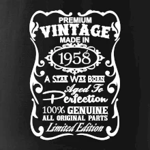 Vintage Etiketa - 1958