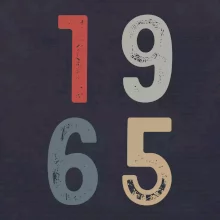 Vintage číslice 1965