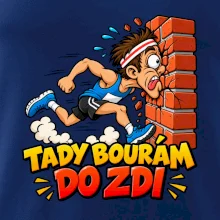Maratonec tady bourám do zdi