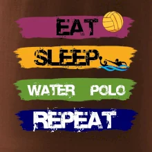 Eat sleep watter polo barevné