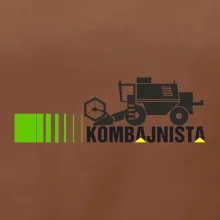 Kombajnista zelená a žlutá
