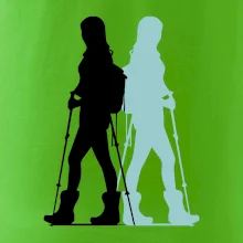 Nordic walking figury - žena