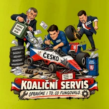 Macinka opravuje závodní auto ČESKO
