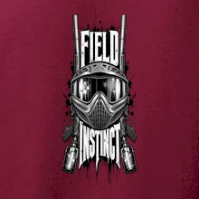 Černobílá maska field instinct paintball