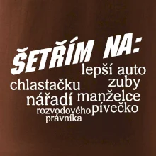 Nápis šetřím na