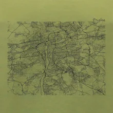 Mapy měst černobílé Praha