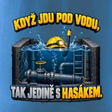 Instalatér pod vodou s hasákem
