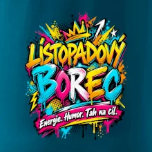 Listopadový borec barevné graffiti a energie