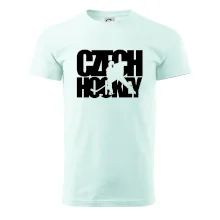 Czech hockey - nápis s hokejistou - Mistrovství světa v ledním hokeji 2026