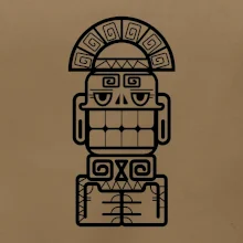 Mayové - socha se zuby