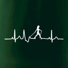 EKG nordic walking žena