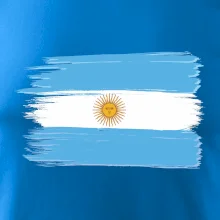 Argentina vlajka kreslená štětkou
