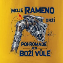 Badminton rameno drží boží vůle