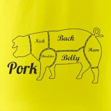 Prase nákres rozřezání