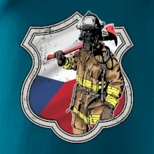 Hasič erb - Česká vlajka
