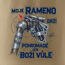 Badminton rameno drží boží vůle