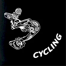 Cycling nápis šikmo