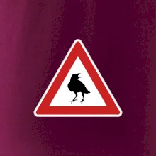 Dopravní značka - Pozor havran