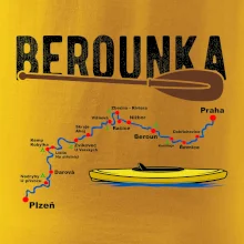 Mapa řeky Berounky