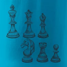 Šachové figurky kreslené