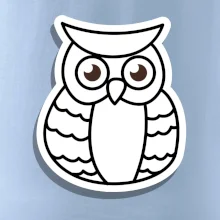 Sova kreslená na prsu