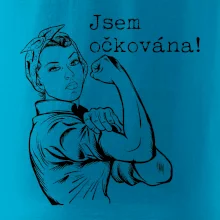 Jsem očkována - černě