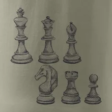 Šachové figurky kreslené