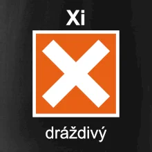 Xi Dráždivý - Výstražná tabulka na tričku Xi Dráždivý - Výstražná tabulka na tričku
