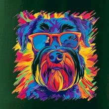 Knírač barevný styl 70s