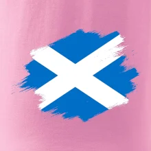 Skotská vlajka kreslená štetcem