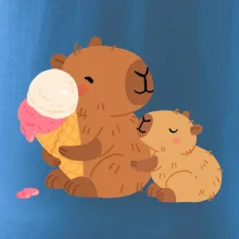 Kapybara se zmrzlinou