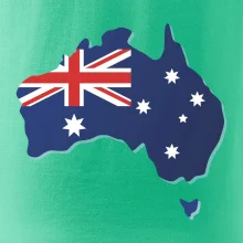 Austrálie - vlajka mapa