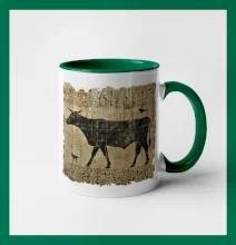 Egyptské hieroglyfy kráva