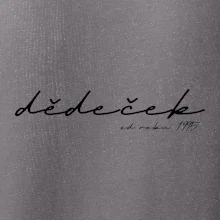 Psací nápis dědeček s ročníkem