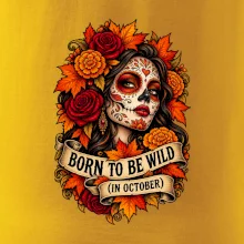 Born to be wild podzimní květinová lebka