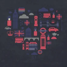 Anglie symboly srdce