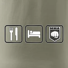 Eat sleep MMA v řádku