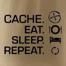 Eat sleep repeat Cache