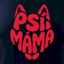 Psí máma nápis v hlavě