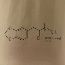Molekulární struktura MDMA Extáze