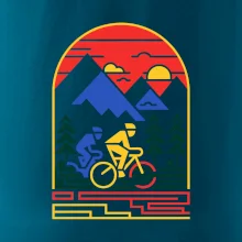 Cyklista na horách - logo