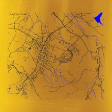 Kopřivnice - Mapa s vodními toky