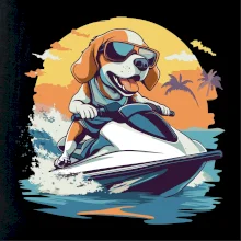 Bígl na vodním skútru